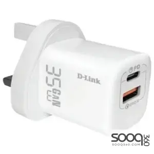 D-Link DPC-352/B 35W Dual USB Wall Charger MK Plug
