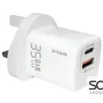 D-Link DPC-352/B 35W Dual USB Wall Charger MK Plug