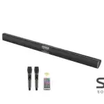 E-5005K Bluetooth 5.0 TV Sound Bar Speaker Home Theater with Two Mics 40W