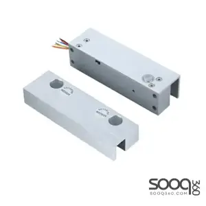 Electric drop bolt lock for fully frameless glass door