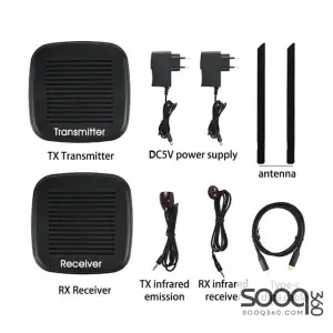 200M Wireless Wi-Fi HDMI Extender With HDMI Loop Output + USB C Input + IR