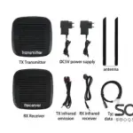 200M Wireless Wi-Fi HDMI Extender With HDMI Loop Output + USB C Input + IR