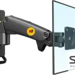 NB North Bayou F120 17″–27″ Gas Spring 360 rotate Full Motion Wall Mount TV Bracket