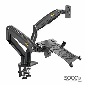 NB North Bayou F160-FP 2-in-1 Dual Desk Mount 13"-17" Laptop & 17"-32" Monitor Brackret