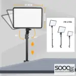 Jmary FM-17RS 17 inch Panel Video Light Ring Light