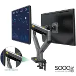 NB North Bayou G35 22"-32" Dual Monitor Stand Gas-Spring Heavy Duty Desk Mount Bracket