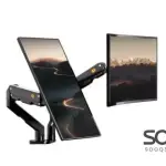 NB North Bayou G55 27″-34″ Dual Monitor Desk Mount TV Bracket