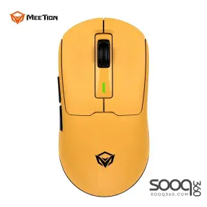 Meetion Air GW24 2.4G Bluetooth & Wired Gaming Mouse -Yellow