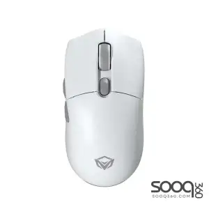 Meetion GW33 Tri-Mode 2.4G Wireless Bluetooth & Wired Gaming Ergonomic Mouse -White