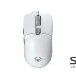 Meetion GW33 Tri-Mode 2.4G Wireless Bluetooth & Wired Gaming Ergonomic Mouse -White