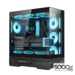 Huntkey GX760A Empty Gaming PC Case without Fans -Black