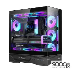 Huntkey GX760A Empty Gaming PC Case without Fans -Black