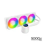 Huntkey GX360R Atlas Shark Cooling 3 Fans -White