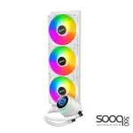Huntkey GX360R Atlas Shark Cooling 3 Fans -White