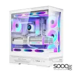 Huntkey GX760A Empty Gaming PC Case without Fans -White