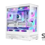 Huntkey GX760A Empty Gaming PC Case without Fans -White