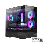 Huntkey GX760AE Fortune Lite Empty PC Gaming Case without Fans -Black