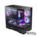 Huntkey GX760AE Fortune Lite Empty PC Gaming Case without Fans -Black
