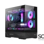 Huntkey GX760AE Fortune Lite Empty PC Gaming Case without Fans -Black