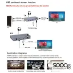 HAING HI-0120-HKE 4K HDMI Extender with USB KVM 120M