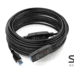 HAING HI-0501-U3E USB 3.0 Extension Cable with Power Adapter 5M