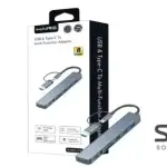 HAING HI-0802-UTA 8-in-1 USB & Type-C To Multi-Function Adapter
