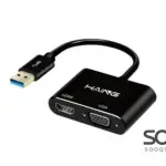 HAING USB 3.0 to HDMI VGA Adapter Converter