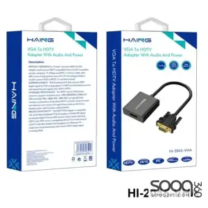 HAING HI-2045-VHA VGA To HDMI Adapter With Audio And Power
