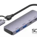 HAING HI-3002-TUH Type-C USB 3.0 Multifunctional 4 Port Adapter Hub