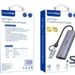 HAING HI-3017-THE 5 in 1 Usb/Type C To Multifunctional Adapter
