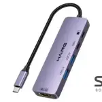 HAING HI-3031-THU 5 IN 1 Type-C To Multifunctional Adapter