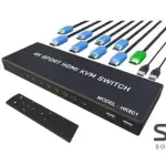 HK801A 4K 8 Port HDMI KVM Switch