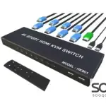 HK801A 4K 8 Port HDMI KVM Switch