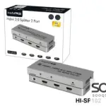 HAING HI-SP102 4Kx2K HDMI Splitter 1x2 1 in 2 out 4K with UHD Splitter 2.0V W 12V 1A Power Adapter