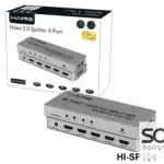 HAING HI-SP104 4Kx2K HDMI Splitter 1x4 1 in 4 out 4K with UHD Splitter 2.0V W 12V 1A Power Adapter