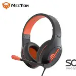 Meetion HP021 Stereo Backlit Gaming Wired Headset -Black&Orange
