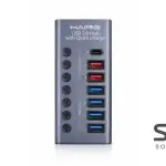 HAING HUB-985D Aluminum USB 3.0 Type-C Hub with Power 36W