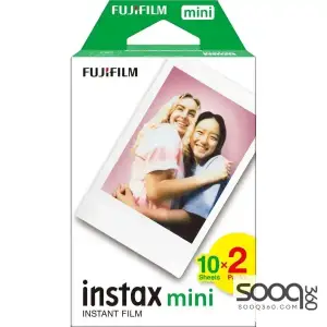 Fujifilm Instax Mini Instant Film Twin Pack (White)- 20 Sheet