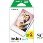 Fujifilm Instax Mini Instant Film Twin Pack (White)- 20 Sheet