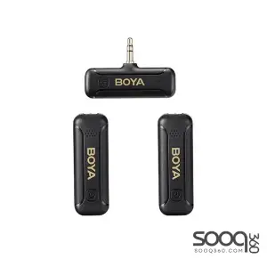 BOYA BY-WM3T2 2.4GHz AUX 3.5mm Wireless Microphone System (Two Mic)