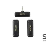 BOYA BY-WM3T2 2.4GHz AUX 3.5mm Wireless Microphone System (Two Mic)