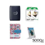 Fujifilm Instax Mini Link 2 Smartphone Photo Kit Printer with 20 Sheets -Space Blue