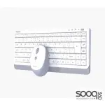 Meetion Mini5000 Silent Dual-Mode Mini Office Wireless keyboard & Mouse Combo -White