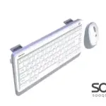 Meetion Mini5000 Silent Dual-Mode Mini Office Wireless keyboard & Mouse Combo -White