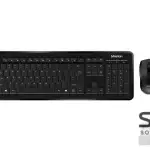 MeeTion MT-C4120 Computer Wireless Keyboard and Mouse Bundle -Black