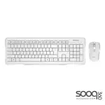 MeeTion MT-C4120 Computer Wireless Keyboard and Mouse Combo Kit -White