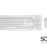 MeeTion MT-C4120 Computer Wireless Keyboard and Mouse Combo Kit -White