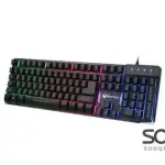 MeeTion MT-K9300 Colorful Rainbow Backlit Gaming Keyboard