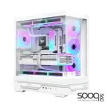 Huntkey MVP Destiny Empty Gaming PC Case without Fans -White