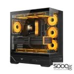 Huntkey MVP Destiny 4 ARGB Fans Empty Gaming PC Case -Black